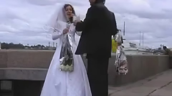 Русская свадьба молодоженов, не дожидаясь ночи